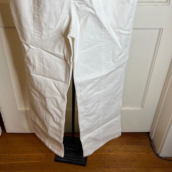 Strapless White Denim Overalls Size small - Picture 3 of 5